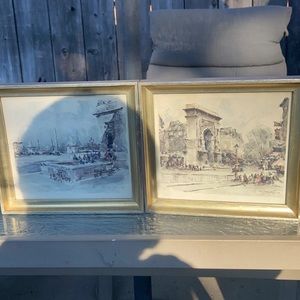 Bundle street of Paris watercolor paintings